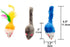 Fashion's Talk 48-Count Assorted Mice Cat Toys, Furry Rattle Mouse Kitten Toy for Indoor Cats