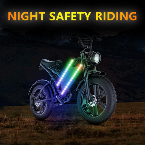 LED Bike Frame Light Strip, Waterproof RGB Colorful Lamp for Night Riding, Can Be Cropped for Outdoor Bike