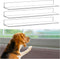 3 Pcs Clear Pet Window Sill Protector, 33.5'' x 2.25'' x 0.16'' Against Dog Cat Scratching, Transparent Guard