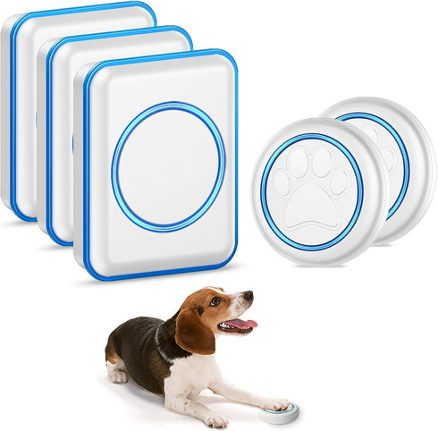 Full House Dog Doorbell for Potty Training, Wireless Pet Doggie Door Bell