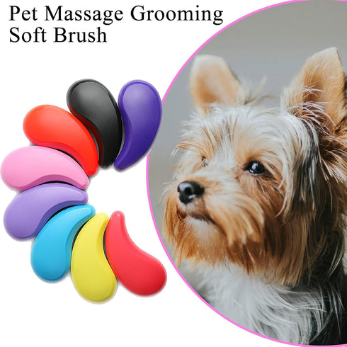 Small Dog Brush, Soft Pet Grooming Brush for Shih Tzus, Yorkies, Maltipoos, Maltese, Puppy Massaging Hair Brush, Cat