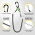 SF Strongest Magnetic Net Release Keychain, Fly Fishing Net Retractor with Retractable Coiled Lanyard Carabiner Clip