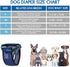 Adjustable Black Reusable Dog Diapers for Female Dogs (Size S)