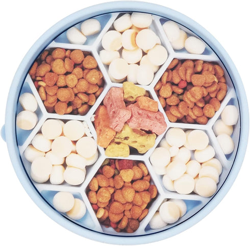 Mr. Peanut's Interactive Slow Feed Dog Bowl, Fun Healthy Bloat Stop Feeder for Small Dogs