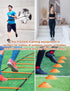 YISSVIC 20 Feet Agility Ladder Set with 12 Adjustable Rungs, Speed Training Equipment, Cones, Parachute, Jump Rope