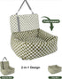 30 lbs(Grid Dog Car Seat for Small Dogs,Medium Dog Car Bed with Detachable Washable Cover,Pet Puppy Booster Cars Seats