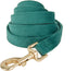 Soft Corduroy Fibric Dog Leash, 5 Feet Length Lead with Heavy Duty Rotating Hook for Medium Large Dogs (M, Green)