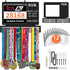 Race Bib and Medal Display for Runners, 16" Metal Marathon Medal Hanger