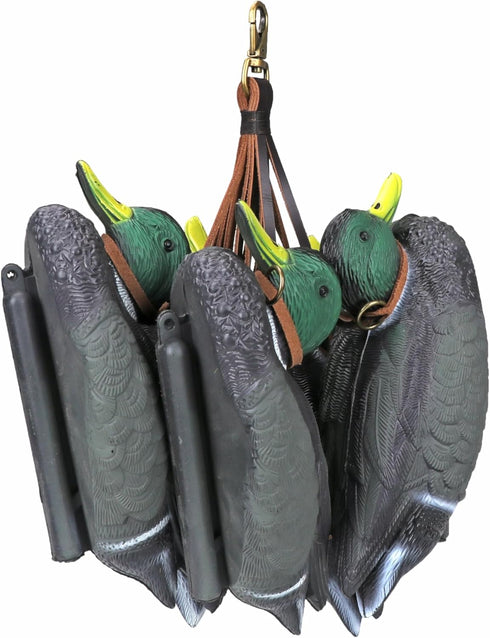 TOURBON Dove Hunting Gear Leather Carrier Duck Strap, Waterfowl Belt with 12 Drops