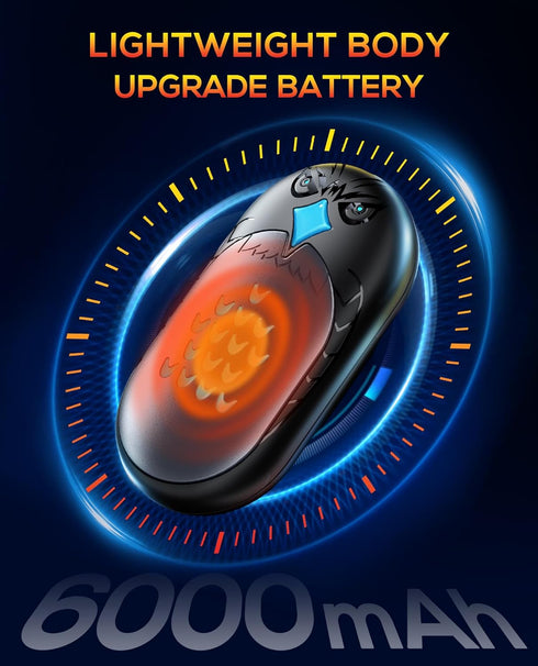 Rechargeable Hand Warmers, 2 Pack 6000mAh Electric Portable Heater, 20 Hrs Long Heating for Outdoors