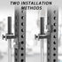 Lights Mountain 2x2 2x3 Rack-Mounted Olympic Barbell Holder for & Power Racks, No Drilling Required Heavy-Duty Steel