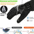 MOREOK 3M Thinsulate Winter Gloves MK020F One Pair (Black-Large) and Unisex Winter Beanie Hats