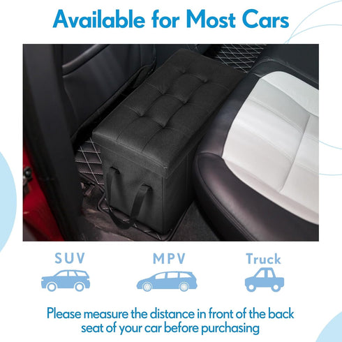300lbs Off(1 Pack) Car Back Seat Extender for Dogs up to Car Seat Extender Back and Front Gap Filler with Storage