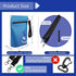 WALNEW Waterproof Dry Bag - Lightweight Pouch with Watertight Zipper for Kayaking, Beach, Camping (BLUE)