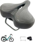 INXING Memory Foam 11.24inch Extra Wide Comfort Bike Seat Cushion for Unisex -