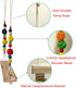 Vehomy Chicken Swing and Perch - Handmade Wood Stand Coop Toy for Hens - Accessories Ladder for Poultry Run - Large