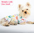 Dog Pajamas for Small Dogs, Summer Dog Clothes, Soft Doggie Onesie for Yorkie Chihuahua Teacup, Cute Pattern Apparel