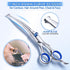Gimars 7.0in Professional 4CR Stainless Steel Safety Round Tip Dog Grooming Scissors for Pets