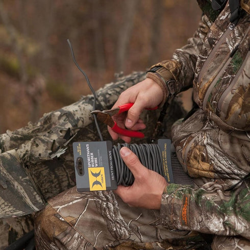 HAWK Sportman's Rubber Wire - 25' Long, Durable, Easy to Use, Rust-Free Coated Wire for Hunting, Fishing, Camping
