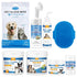 Pet Grooming Deodorizing Wipes for Dogs & Cats, Essential Supplies Set: Teeth, Ears, Eyes, Paw Cleaner, Balm, Rinse