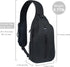 Sling-Bag Crossbody-Bag Women-Men Backpack-Daypack - Hiking Chest Travel with Water Bottle Pocket Portable Hiking Daypacks For Women Black
