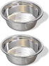 Greendale 2 Pack Stainless Steel Dog Bowls, 20 Cup Capacity, Perfect for Food and Water