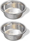 Greendale - 2 Pack Large Stainless Steel Dog Bowls (6.75 Cups) - Perfect for Food and Water