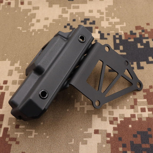 Tactical Tourniquet Holder for Gun Holster Adapter Mount, Aluminum QLS Police Gear Accessories for 3-Hole Right Holster