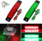 Navigation Lights, LED Stern and Marine Strip Lights for Boat Bow, Kayak, DC 12V, 2PCS (Red and Green)