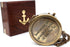 Be Strong and Courageous, Do Not Be Afraid Brass Engraved Compass with Stamped Wooden Case Inspirational Birthday