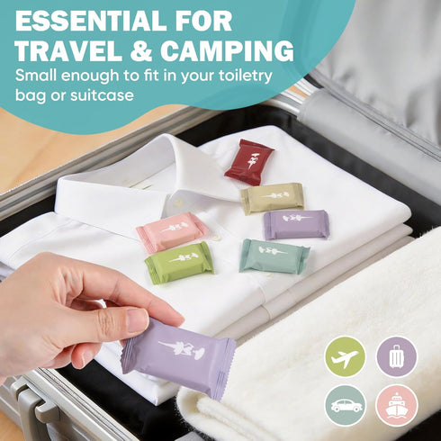 Treeroot 42 Pcs Disposable Compressed Towels, Disposable Washcloths for Adults, Disposable Towels for Travel, Thicker
