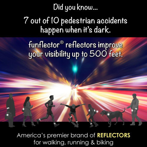 Safety Reflectors - Heart - Ultra Bright Reflective Gear for Backpacks, Clothing, Bags, Strollers, and Wheelchairs -