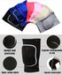 Soft Kneepads Cotton Volleyball Tennis, 1 Pair - Women Pole Dance Yoga Knee Protector Guards, Gray, L