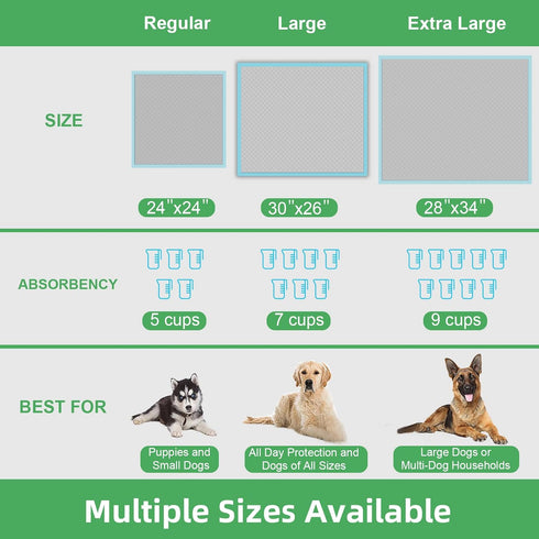30"x26" (40-Count), DEEP DEAR Activated Carbon Puppy Pads Charcoal Dog Pads Extra Large, Disposable XL Dog Pee Pads