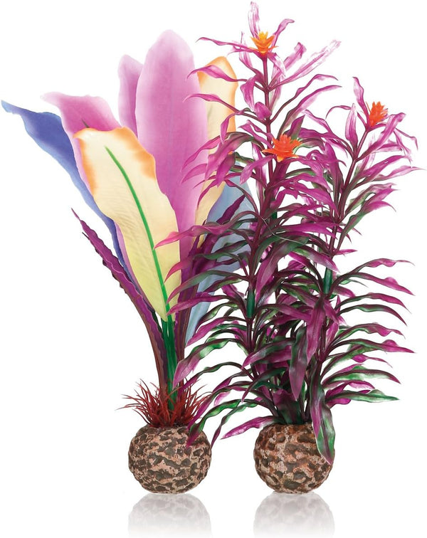 biOrb Medium Colorful Parrot Feather Plant Set - Durable Aquarium Decorations