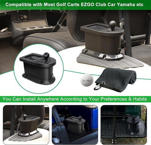 Golf Cart Cleaner Kit with Ball Washer and Towel for EZGO, Club Car, Yamaha, Advanced EV, Star EV, Universal &