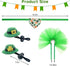Vehomy 4Pcs Saint Patrick's Day Bearded Dragon Hats Tutu Skirt Outfit Lizard Bowler Hat with Shamrock Décor Small Pet St Patrick's Day Tutu Accessories Costume for Lizard Hamster Leopard Gecko