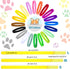 Frienda 60 Pieces Puppy Whelping Collars, Double-Sided Adjustable ID Bands for Newborn Pet Dogs and Cats, S, M, L