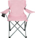 Generic Quad Folding Camp Chair with Cup Holder, Coral,Easy Portability
