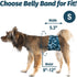 3 Packs Pet Soft Dog Belly Band - Reusable Dog Diapers Male Doggy Diapers Wraps - Washable Dogs Belly Bands for Male