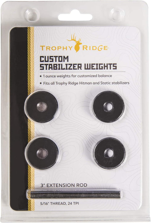 Trophy Ridge Custom Stabilizer Weight Set in Black