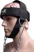 Neck Harness for Men and Women - Adjustable Neck Strap with 30" Steel Chain for Weight Lifting Up to 150 lbs