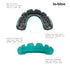 Slick Professional Dual Density Mouthguard for High Contact Sports, MMA, Hockey, Football, Rugby, One Size +11yrs, Black