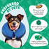 BENCMATE Inflatable Dog Cone Collar Alternative, Soft Dog Cone for Small Medium Large Dogs, Small, Blue