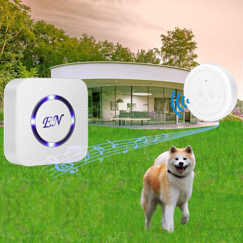 EverNary Dog Door Bell for Potty Training, Dog Bells to Go Outside, 2 Receiver 2 Transmitters for Training