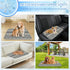 imiBBWQu Summer Summer 27" 22" Cooling Mat for Dogs Grey Stripes Green Pet Cooling Mat Washable Dog Pad Dog Bed