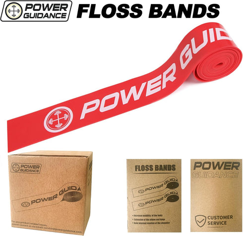 POWER GUIDANCE Muscle Floss Bands - Compression Bands for Mobility, Recovery, Improving Movement & Reducing Soreness