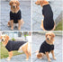 lovelonglong Basic Dog Polo Shirts Premium Cotton, Polo T-Shirts for Large Medium Small Dogs, Black XXL