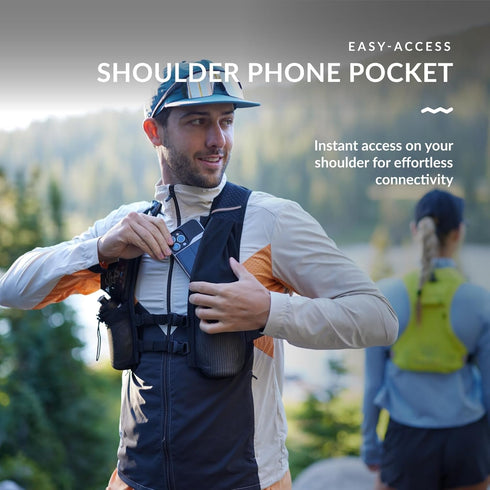 Water Buffalo Hydration Running Vest - Quiver Hydration Vest with Dual Water Bottles, Lightweight Backpack for Running