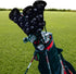 Golf Club Head Covers 3 Pack | Waterproof Cloth Head Covers for Driver/Fairway Wood/Hybrid Fit All Brands